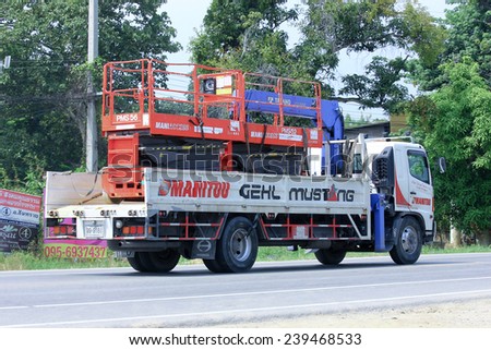 CHIANGMAI, THAILAND -OCTOBER 10 2014: Truck of Promachine resource. Photo at road no.121 about 8 km from downtown Chiangmai, thailand.