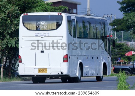 CHIANGMAI, THAILAND -OCTOBER 18 2014: Travel bus of Siam it tour. Photo at road no 121 about 8 km from downtown Chiangmai, thailand.