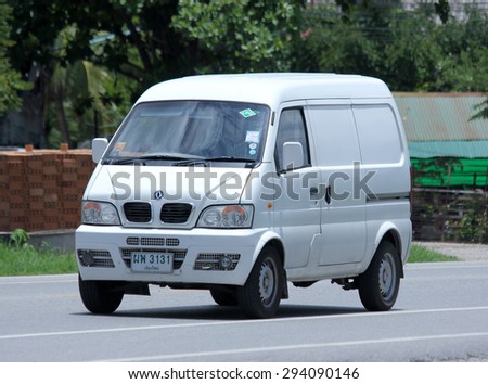 CHIANGMAI, THAILAND -JUNE 30 2015:  Mini Private van. Photo at road no 1001 about 8 km from downtown Chiangmai, thailand.