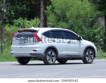 CHIANGMAI, THAILAND -JUNE 30 2015: Private Honda CR-V suv car. Photo at road no.121 about 8 km from downtown Chiangmai, thailand.