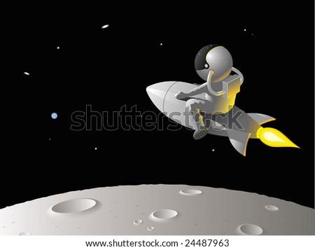 stock vector : Astronaut or astronaut clip art. stock vector : Astronaut or