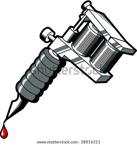 stock vector Tattoo machine used by tattoo artists