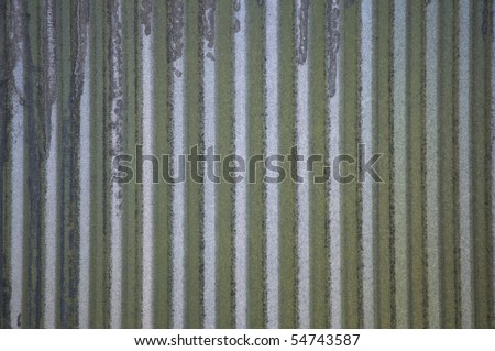 Detail of corrugated metal siding