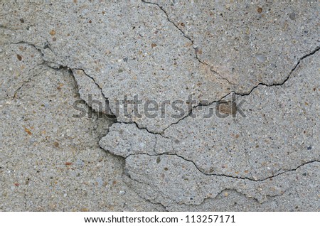 Cracked Cement Wall