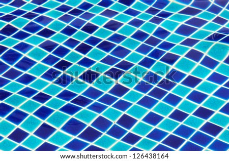 Surface of moving water in swimming pool.