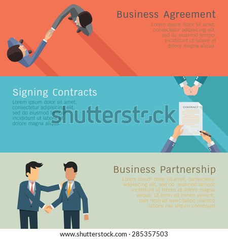 business partnership setting business partnership setting