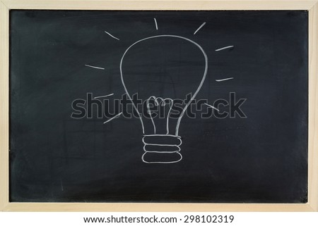 Chalkboard hand draw idea