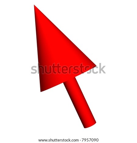 Perfect 3d Mouse Pointer Isolated On White Stock Photo 7957090 ...