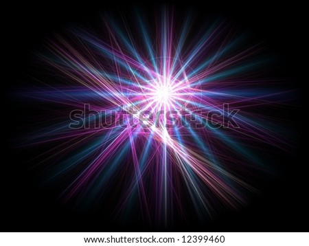 Beautiful abstract star energy background