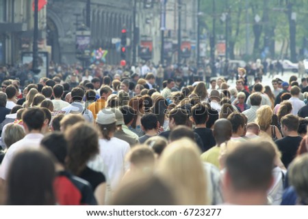 crowd of people. stock photo : Crowd of people