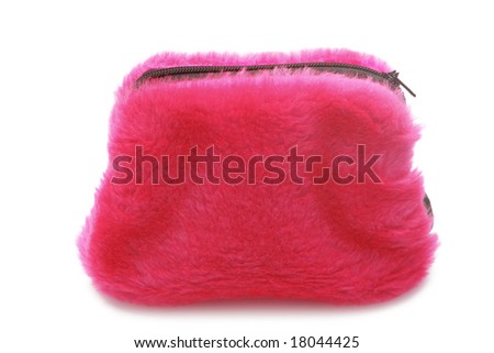 Cosmetic bag isolated on a white 