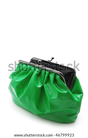 Makeup bag isolated on white