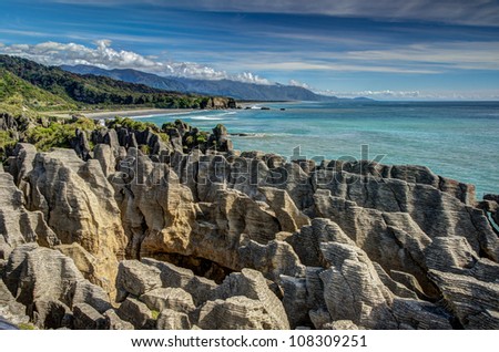 Pancake Rocks, Punakaiki, West Coast, New Zealand