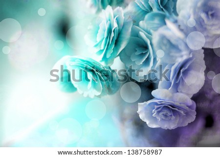 Blue flower vintage background/ Beautiful  Spring background