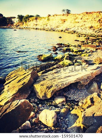 vintage sea background/summer sea background