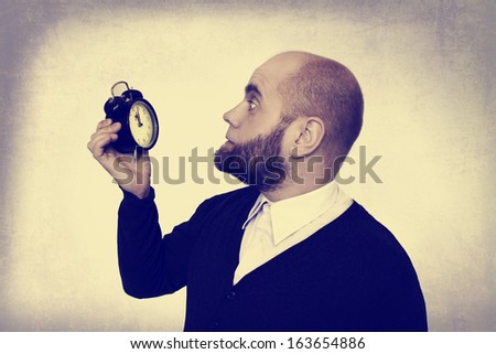 business man with a watch
