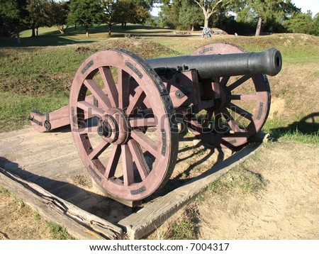 Revolutionary War Cannon in Historic Yorktown Virginia