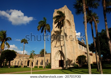 stock photo : Episcopal Church of Bethesda By The Sea in Palm Beach, Florida