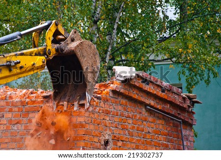 demolition of the old building