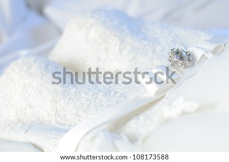 wedding dress close up