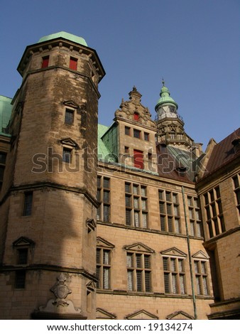 The facade seen from the square inside Kronborg Castle