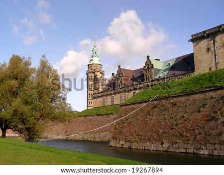 Kronborg Castle in Elsinore one of northern Europe's most important Renaissance castles. Known all over the world from Shakespeare's Hamlet