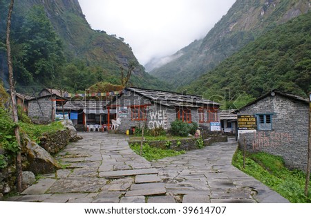 Houses seen on the Annapurna Sanctuary Trek to Annapurna Base Camp