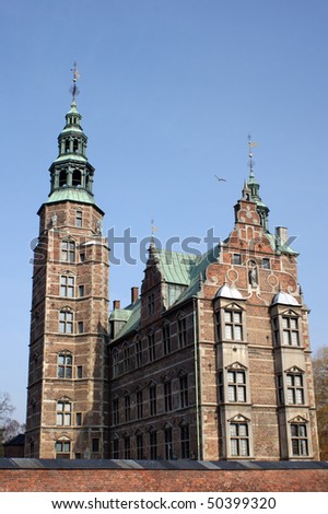 Rosenborg Castle which is a renaissance castle in the center of Copenhagen. It was built in 1606 and is an example of Christian IV's architectural projects.