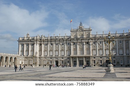 The Royal Palace of Madrid or The Palacio Real de Madrid