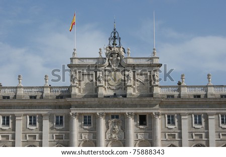 The Royal Palace of Madrid or The Palacio Real de Madrid