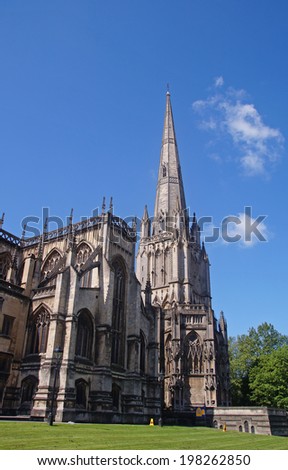 St. Mary Redcliffe Church which is an Anglican parish church placed in the Redcliffe district of Bristol in England.