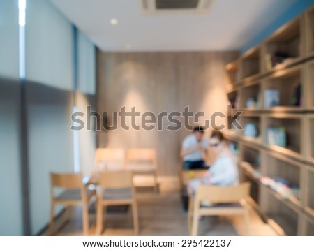 blurred background of talking people in coffee cafe, Customer at restaurant blur background with bokeh