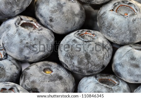 A lot of dark berries as fruity background