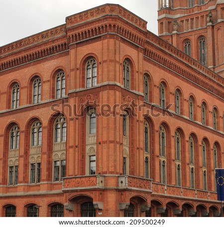 Old Town Hall in Berlin. Lower floors part.