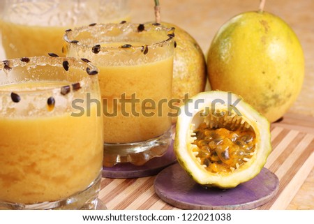 natural passion fruit juice