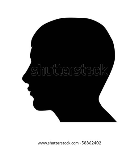 male silhouette head
