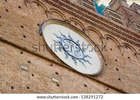 Symbol of the town hall of Siena.