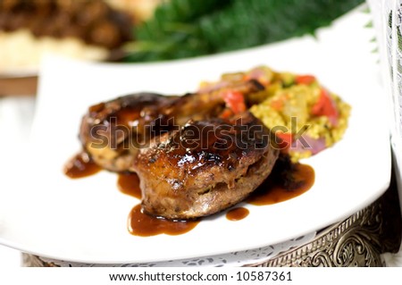 Image of a gourmet stuffed beef dish