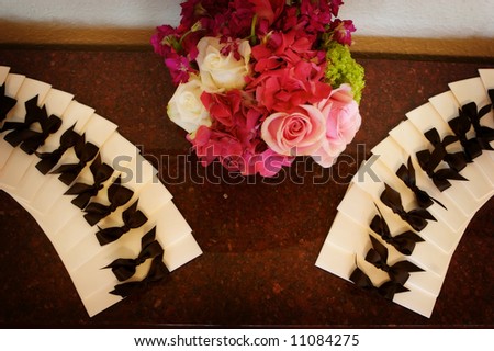 stock photo an image of formal wedding programs