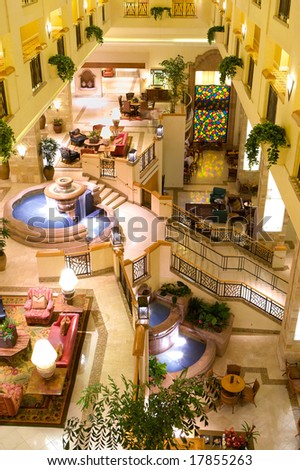 Luxury Hotel on Luxury Hotel Lobby With Fountains Stock Photo 17855263   Shutterstock
