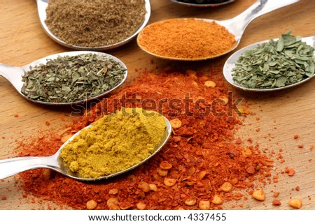 curry powder with five other spices