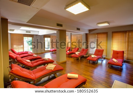 Side, Turkey - OCTOBER 7: Spa facilities include a Turkish bath, sauna and fitness room; massage services can be provided. on October 7, 2013 in Side, Turkey