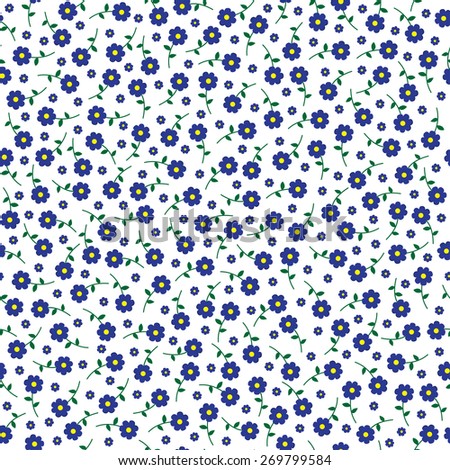 vector small flowers seamless pattern. flowers background.
