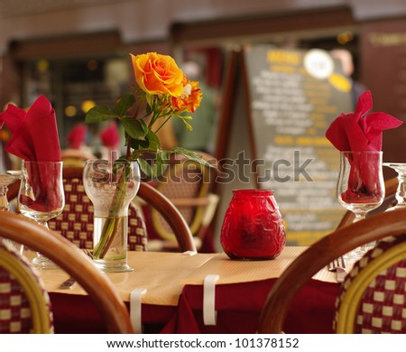 Romantic Restaurant in Paris, France
