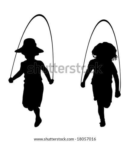 jump rope clip art. jump rope clip art. children playing jump rope