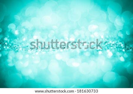 Bokeh wallpaper blue green diamond abstract background and effect lighting for design