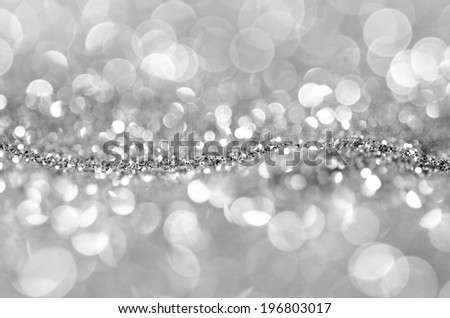 Glitter,Bokeh abstract background wallpaper silver diamond for design