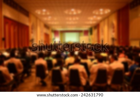 Blur Abstract background  international conference,meeting room for media design