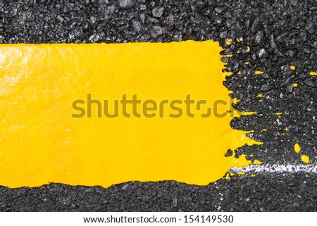 yellow line on road texture