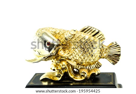 Feng Shui Arowana Fish - stock photo